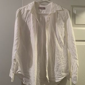 Everlane linen button up shirt size 6